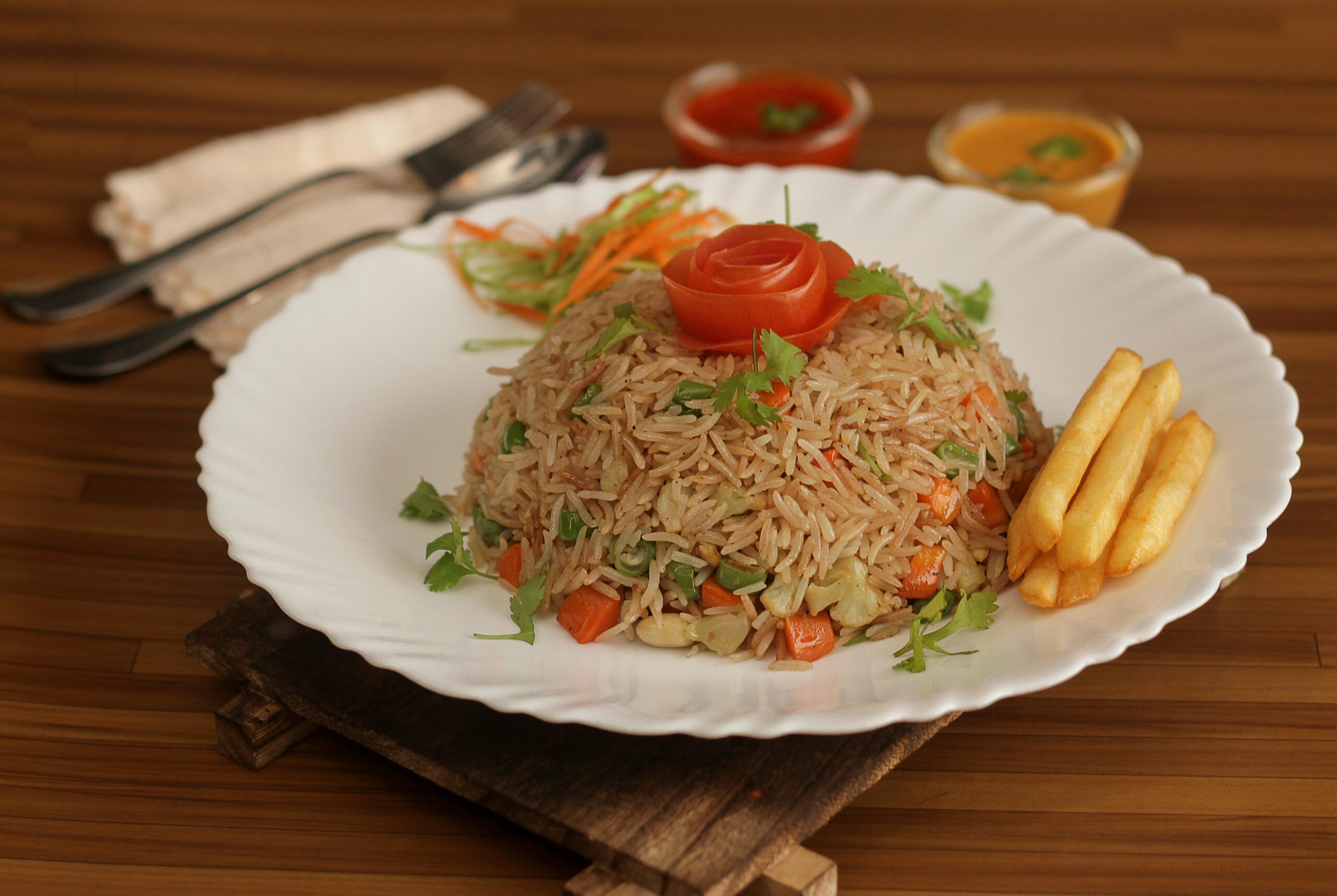 Rice and Fries